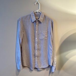 Club Monaco grey slim houndstooth chemise shirt